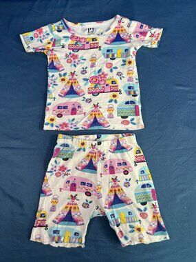 The Children’s Place / PJ Place Toddler Girls Camper Snug Fit Pajamas Size 3T